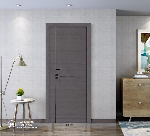 重庆佳禾豪格木门灰色简约木门